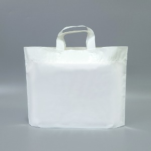 PE루프 화이트 비닐쇼핑백 바닥폭 5가지사이즈 (100매)