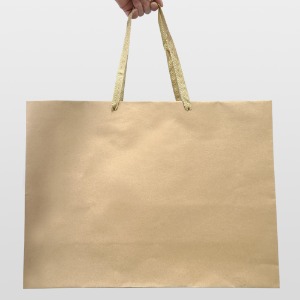 크라프트 숄더 종이쇼핑백 3가지사이즈 100매 의류 점퍼 코트 백화점 포장